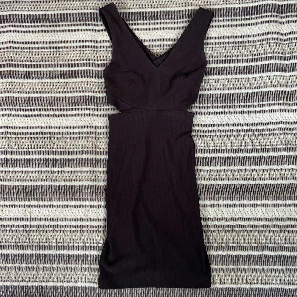 Black cut out detail dress nwot